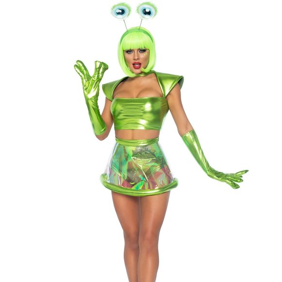 Beam Me Up Babe Alien Costume - Picture 1 of 5